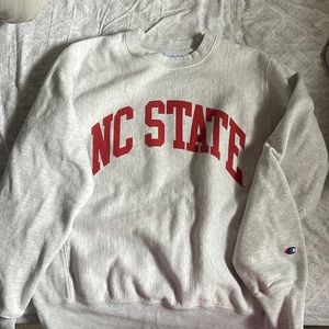 NC State Reverse Weave Champion Crewneck